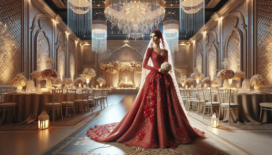 Bold and Beautiful: Exploring the Charm of a Red Wedding Dress