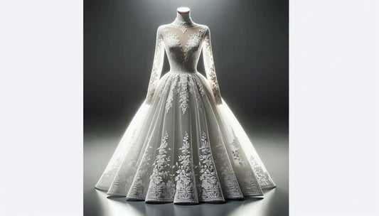 Elegance Personified: Wedding Dresses with High Neck and Long Sleeves